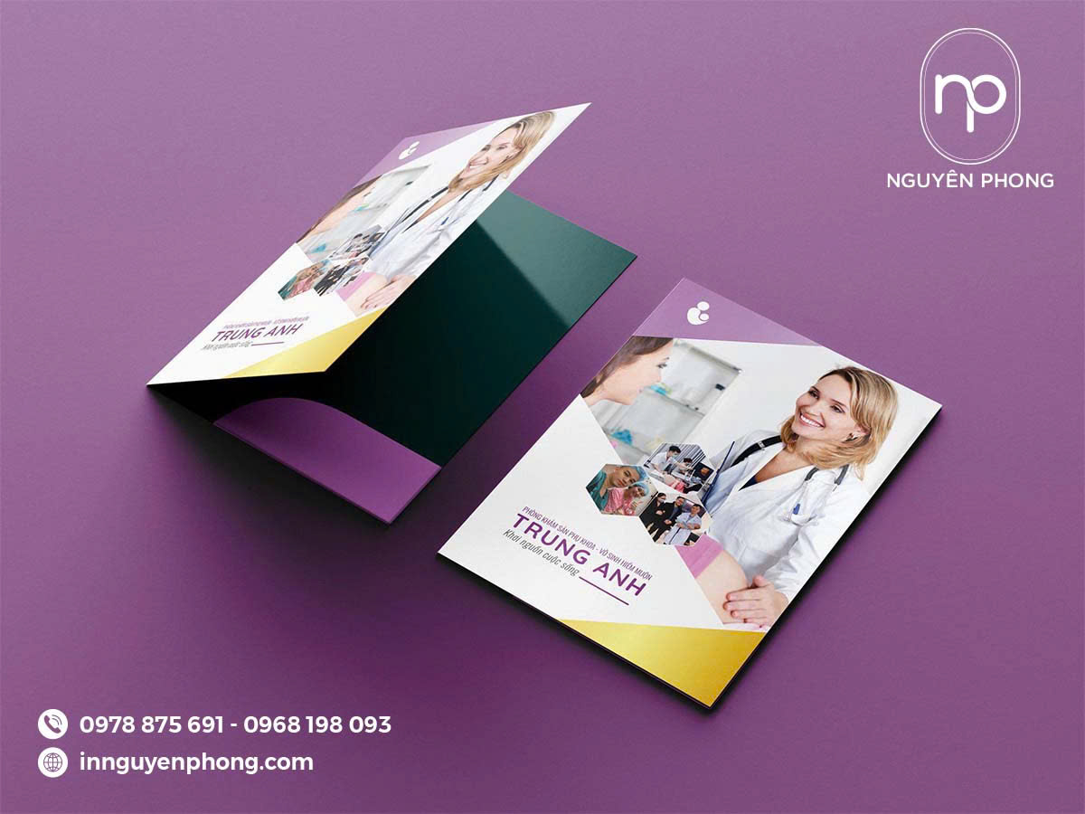 Thiết kế folder của Xưởng in Nguyên phong
